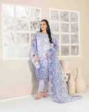 Tawakkal Embroidered Organza Suit D-3361