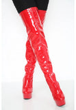 Women Thigh HIGH Kinky Over The Knee Platform Stiletto Heel Boots G-777
