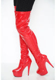 Women Thigh HIGH Kinky Over The Knee Platform Stiletto Heel Boots G-777
