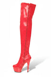 Women Thigh HIGH Kinky Over The Knee Platform Stiletto Heel Boots G-777