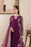 Farasha Chiffon 3 piece suit Plum Affair