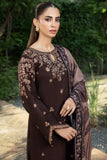 Farasha PK Embroidered Khaddar Suit Woodmist