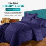 Duvet Covers Set | Satin Striped | Brushed Microfibre