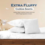 Cushion inserts, 45cm x 45cm, Extra Fluffy & Super Soft Cushion Pads - White