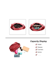 Women's Red Waterproof Nylon Crossbody Bag