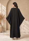 B-Black Women’s Embroidered V-Neck Kaftan Maxi Dress – Beach Cover-Up