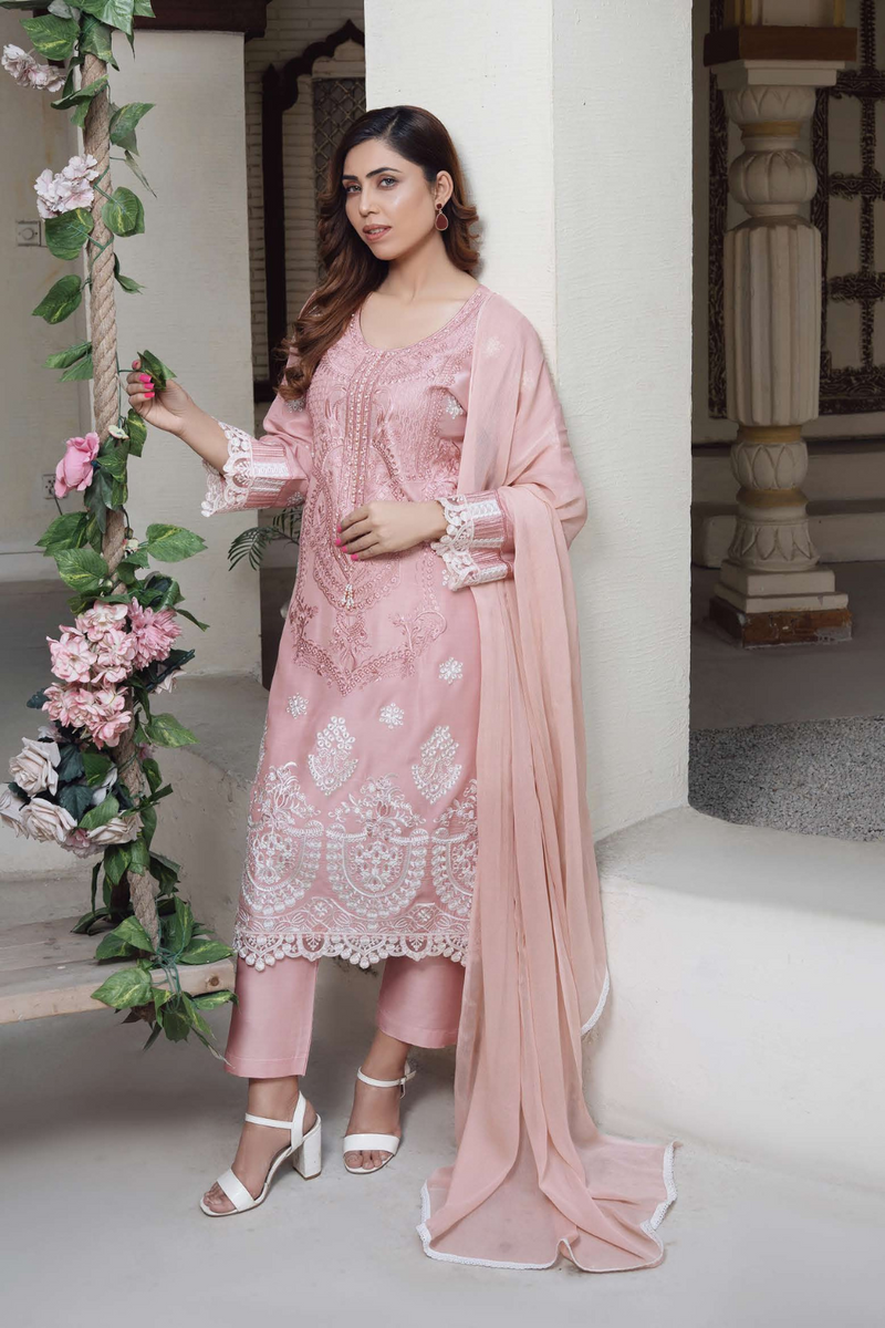 Baba Posh Embroidered Viscose Suit BP-106