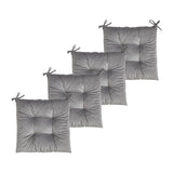 Velvet Seat Pad for Armchairs 40x40 with Ties Thick Armchair Pad