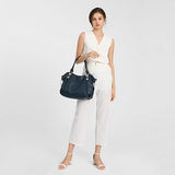 Women’s Soft Faux Leather Hobo Tote Bag with Crossbody Strap