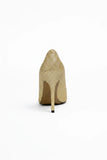 Gold Glitter Stiletto High Heel Court Shoes Pointed Toe 4.5 Inch — BS-12924