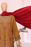 Nau Bahar Dhanak Embroidered Suit with Velvet Shawl NB-02