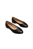 Women's Black Closed Toe Ballet Flats