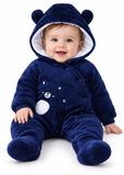 Baby Fleece Hooded Snowsuit for Boys and Girls