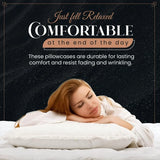 Pillow Cases Pack of 4 | Brushed Microfibre | 50x75 cm