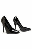 Pointy Toe Court Shoes Black Patent Stiletto Heel Formal Elegant G-924