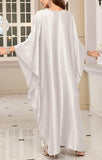 Women's White Luxury Kaftan Maxi Dress