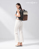 Dark Olive Green/Brown VANKEV 40x30x20 Ryanair Cabin Backpack – 24L