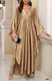 Women's Champagne Luxury Kaftan Maxi Dress
