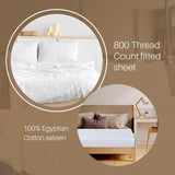 200 Thread Count Egyptian Cotton 2 King Size Oxford Pillowcases - White