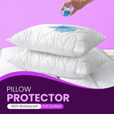 Waterproof Pillow Protectors Quilting Diamond Pattern | Pack of 4 | 50x75 cm