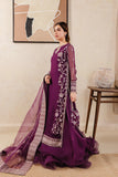 Farasha Chiffon 3 piece suit Plum Affair