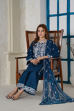 Attire Designer Embroidered Cotton Lawn 3PC Suit AD-21