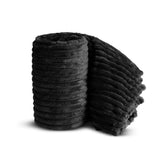 Chunky Cord Mink Ribbed Faux Fur Throw Blanket – Super Soft, Warm & Cozy Large Sofa & Bed Throw