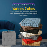 10cm Thick Booster Cushion for Armchairs, 43cmx43cm - Percale Duck