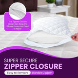 Waterproof Pillow Protectors Quilting Diamond Pattern | Pack of 4 | 50x75 cm