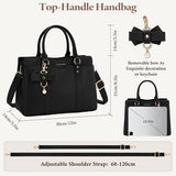 Lychee PU Leather Handbag for Women | Bow Detail Top Handle Shoulder Bag | Lailas Clothing UK