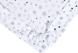 Cot Bed Sheets Super Soft Breathable Polycotton Fitted Sheet - Star