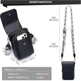 MUIIKOLA Women’s Z-black PU Leather Crossbody Phone Bag with RFID Card Slots and Adjustable Wide Strap (Copy)