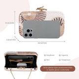 Women’s Beaded Rhinestone Evening Clutch Bag with Chain