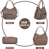 Women’s Large Multi-Pocket Hobo Bag