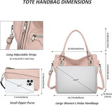 Women’s Dusty Pink Large Faux Leather Hobo Bag with Matching Purse – 2-Piece Set