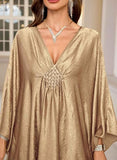 Women's Champagne Luxury Kaftan Maxi Dress