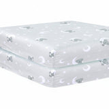 Cot Bed Sheets Super Soft Breathable Polycotton Fitted Sheet - Sleeping Moon Teddy
