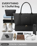 Women’s Large Foldable Travel Bag with Shoe Compartment