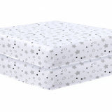 Cot Bed Sheets Super Soft Breathable Polycotton Fitted Sheet - Star