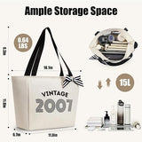 40th Birthday Gift Tote Bag for Women | 1986 Keepsake Zip Tote | Lailas Clothing UK