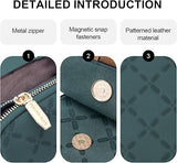 MUIIKOLA Women’s New-darkgreen PU Leather Crossbody Phone Bag with RFID Card Slots and Adjustable Wide Strap (Copy) (Copy)