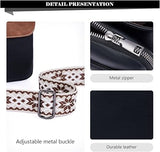 MUIIKOLA Women’s Z-blackbrown PU Leather Crossbody Phone Bag with RFID Card Slots and Adjustable Wide Strap