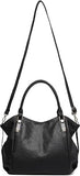 Women’s Soft Faux Leather Hobo Tote Bag with Crossbody Strap