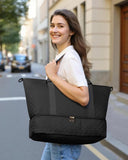 Women’s Large Foldable Travel Bag with Shoe Compartment