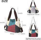 Women’s Retro Canvas Hobo Shoulder and Shopper Bag
