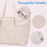 Women’s 24L Large Travel Tote Bag with Zip Closure
