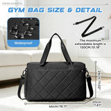 F2 Black Gym & Travel Duffle Bag with Shoe Compartment – Large Sports Holdall with Wet Pocket for Women & Men