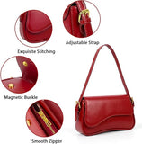 Crescent Shoulder Bag for Women | Vegan Leather Underarm Clutch with 2 Removable Straps | Lailas Clothing UK