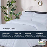 800 Thread 100% Egyptian Cotton Duvet Cover Set - White