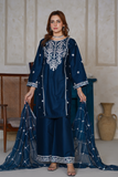Attire Designer Embroidered Cotton Lawn 3PC Suit AD-21
